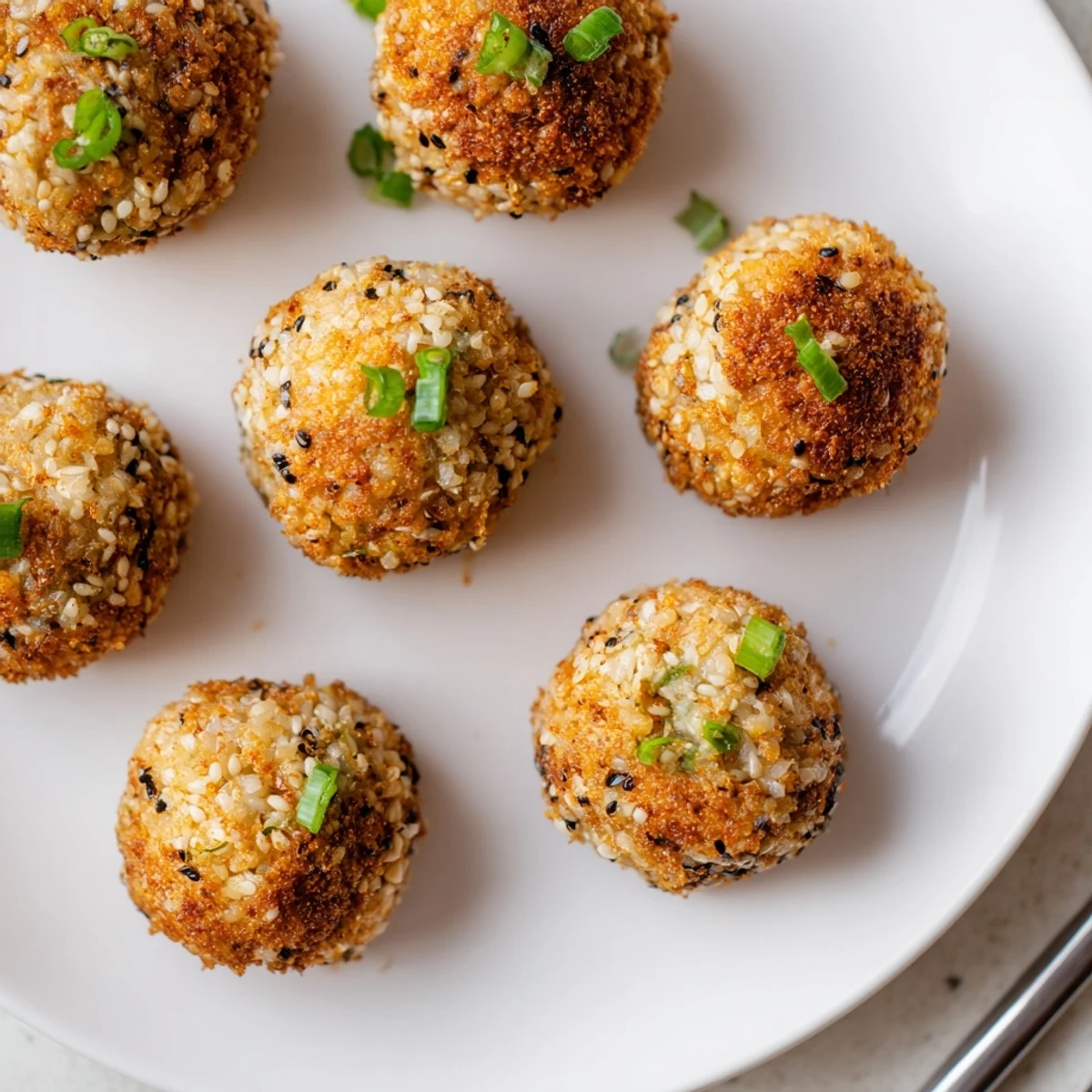 Japanese Sesame-Fried Rice Balls #104