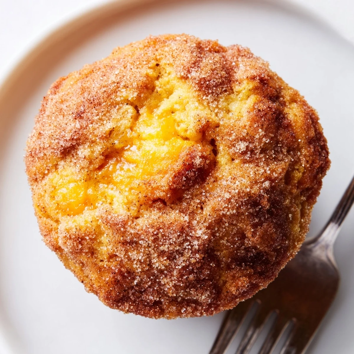 Warm and fluffy cheddar pumpkin churro muffins, perfect for a cozy snack or dessert.