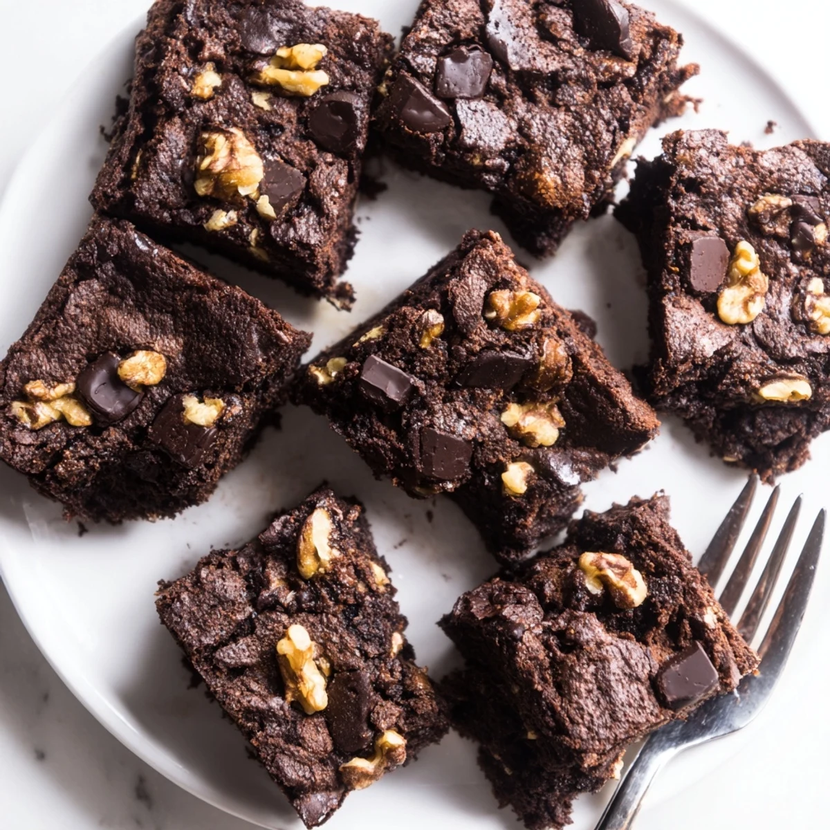 Rich Zero-Waste Brownies using nut-milk pulp, perfect for chocolate lovers and eco-friendly baking.  