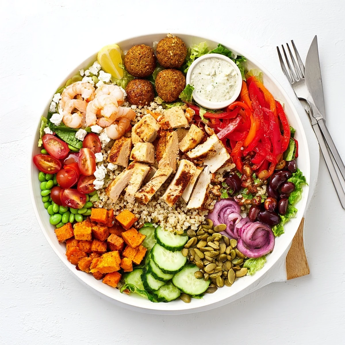 A colorful spread of build-your-own boards and bowls for interactive meals.  