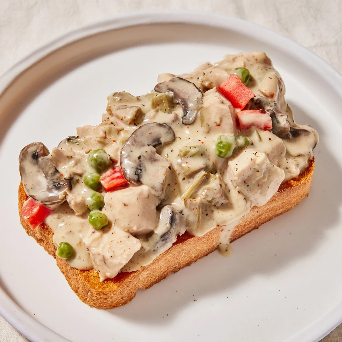 Chicken King over Toast