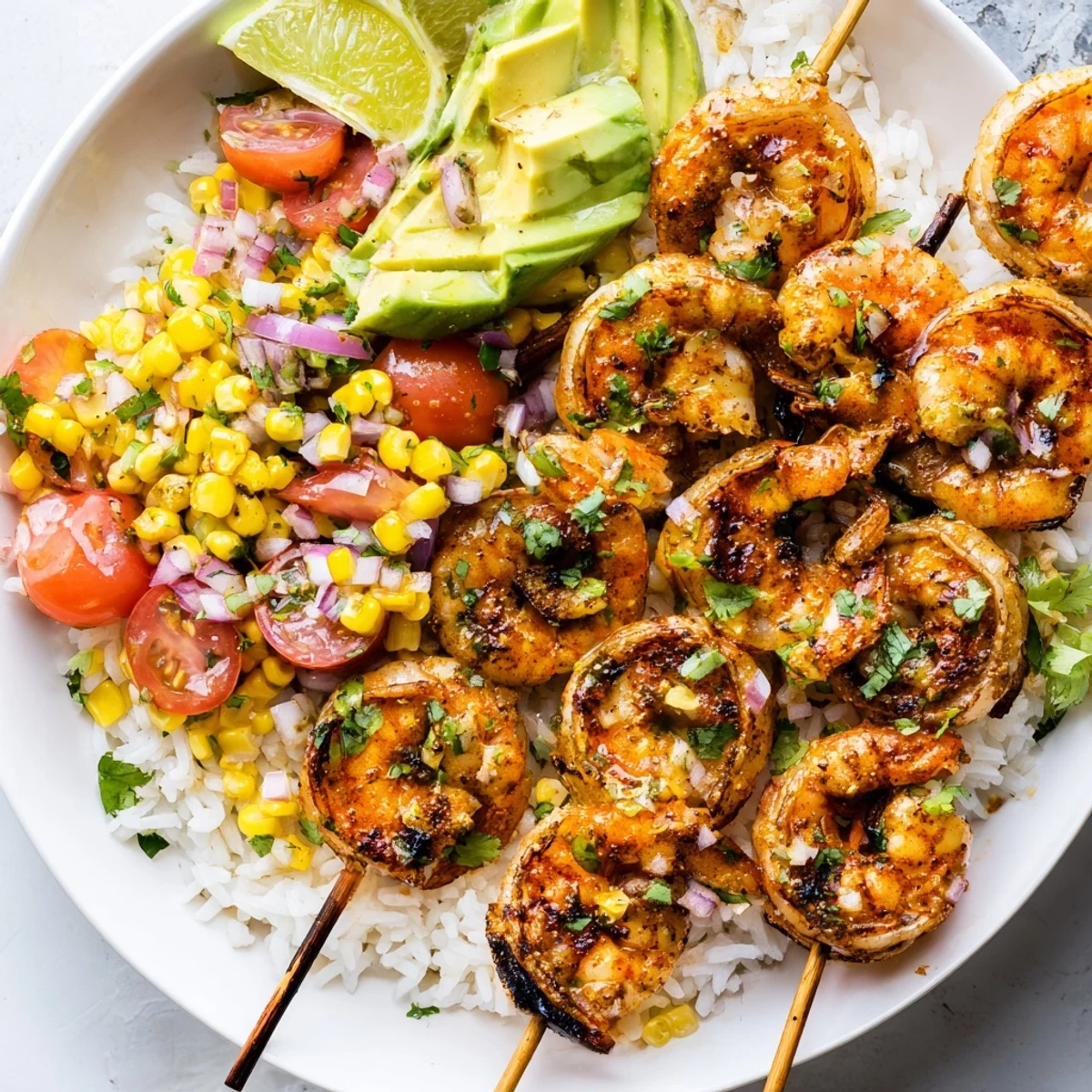 Easy Grilled Shrimp Bowl