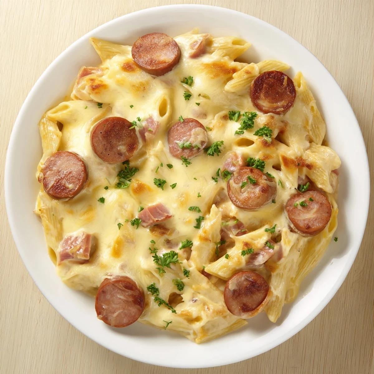 Smoked Sausage Cheddar Pasta