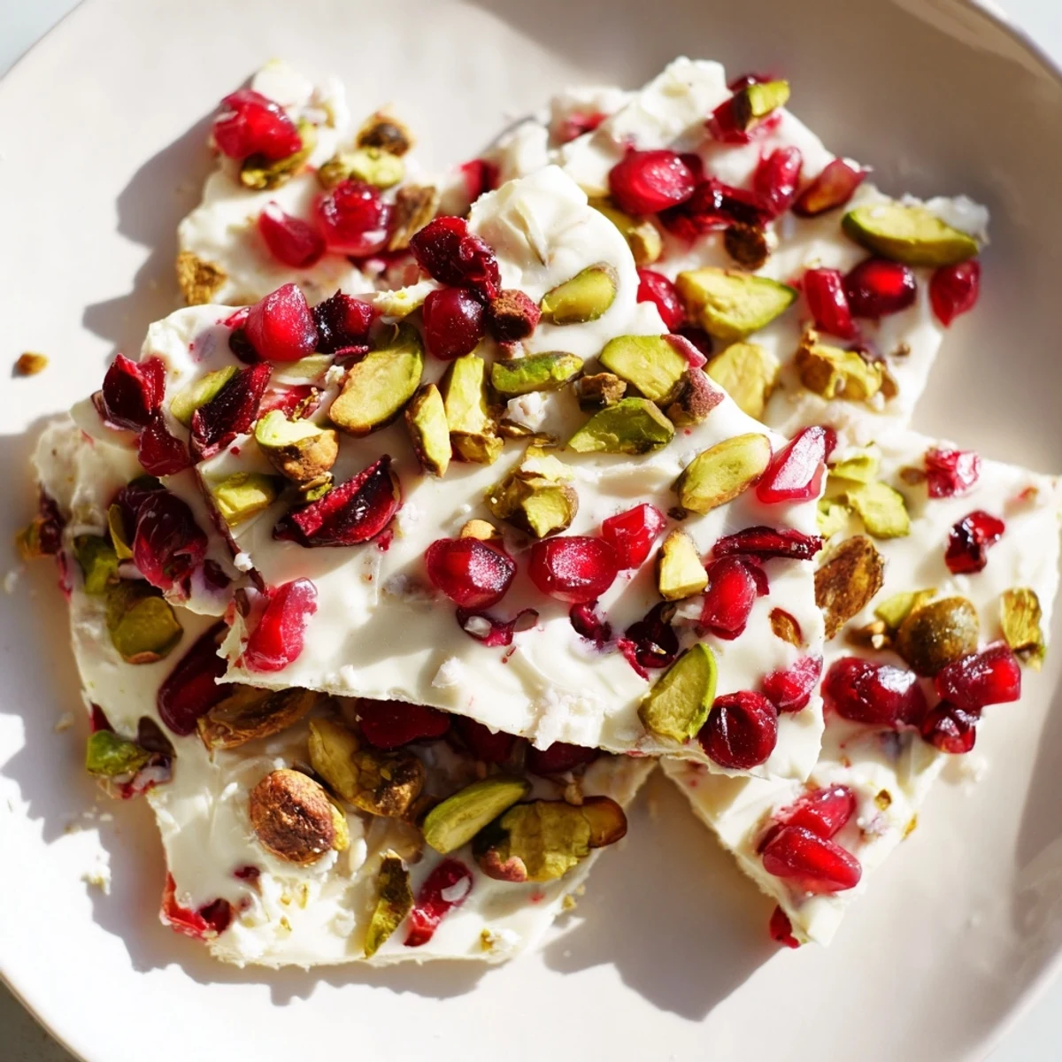 Frozen Yogurt Pomegranate Pistachios