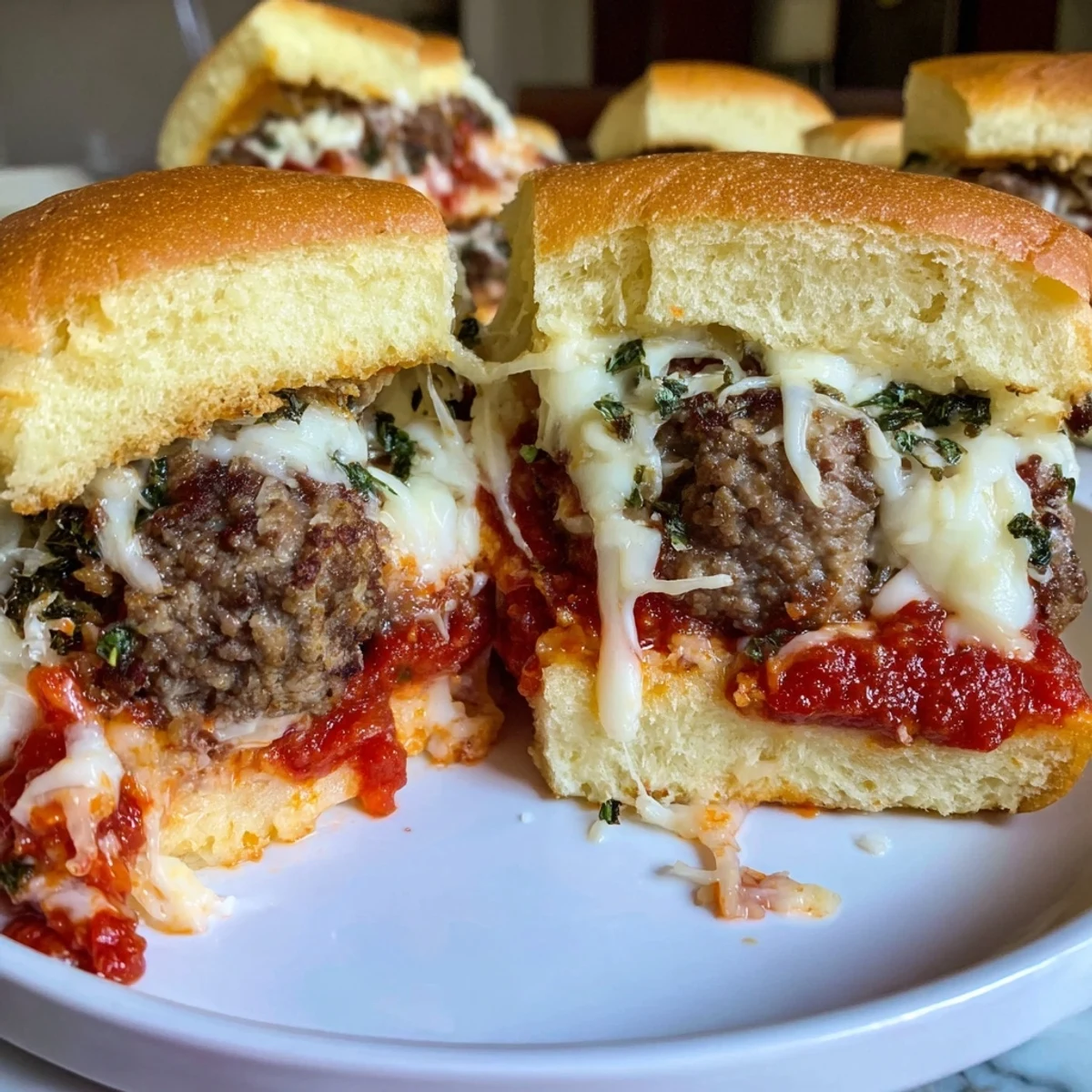 Easy Christmas Meatball Sliders