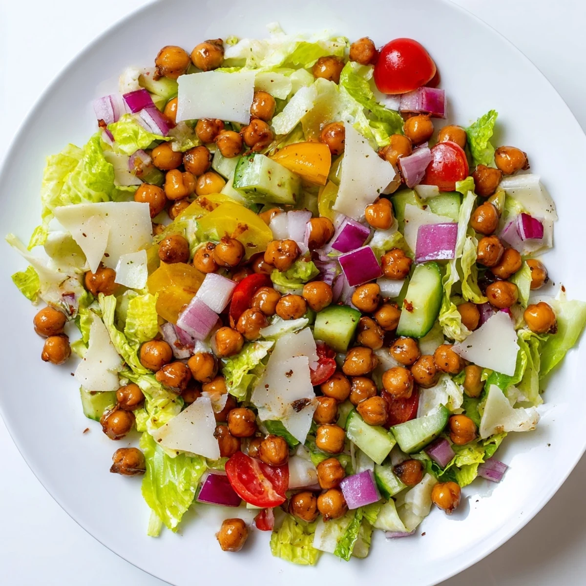 Bright and refreshing La Scala Chopped Chickpea Salad, bursting with flavors and protein for lunch.