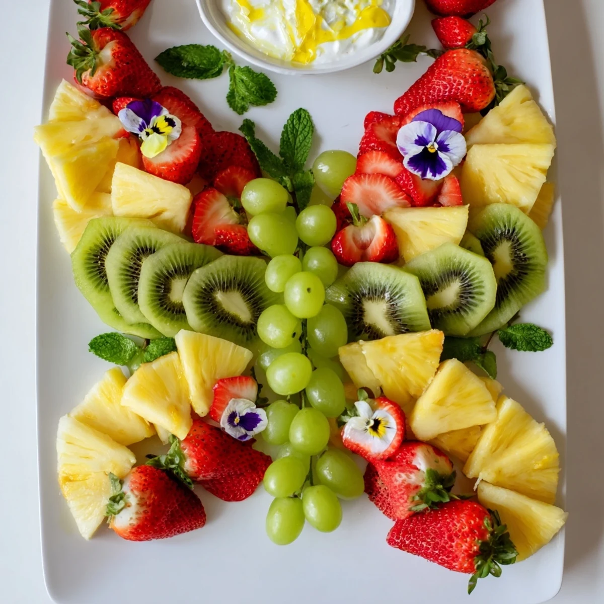Bright, colorful Butterfly Garden Fruit Board offers a refreshing and appetizing snack for spring!