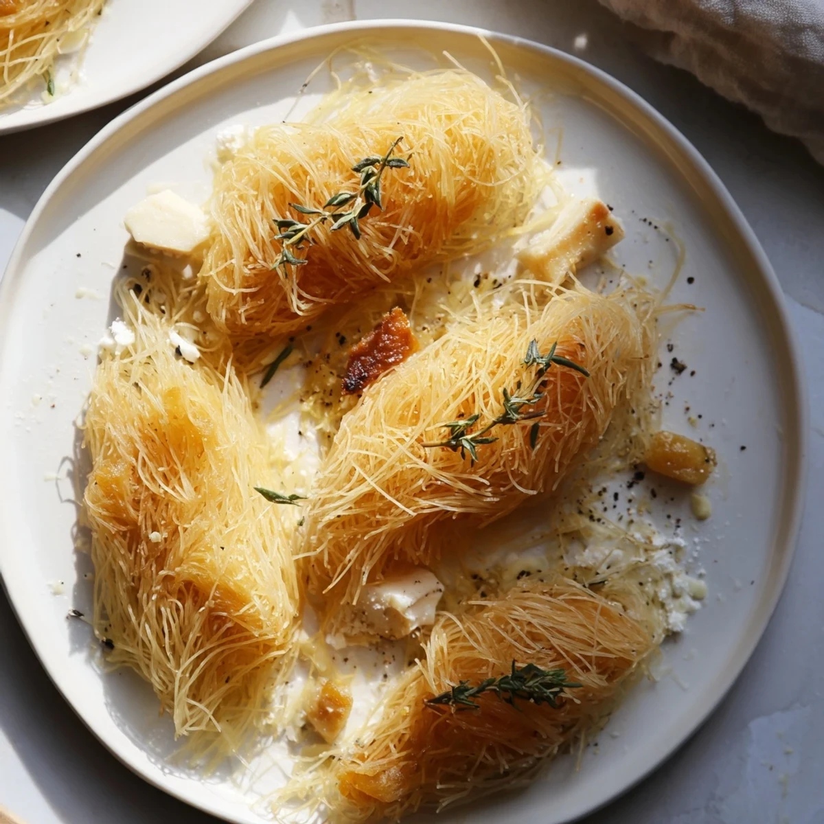 Perfect for entertaining, The Rustic Barnyard displays beautiful golden phyllo topped with delightful cheese hunks.