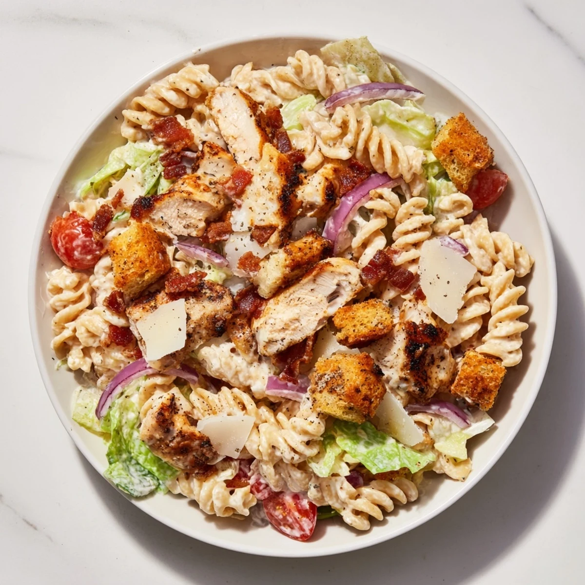 Chicken Caesar Pasta Salad