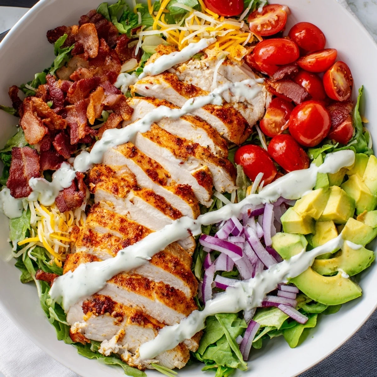 Crispy Bacon Chicken Salad
