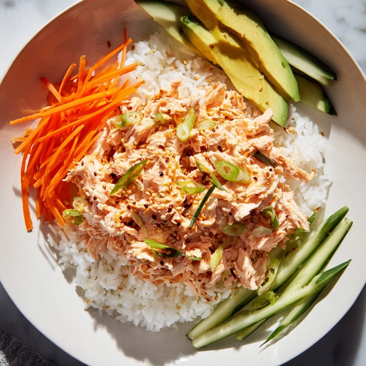 Spicy Canned Salmon Bowl
