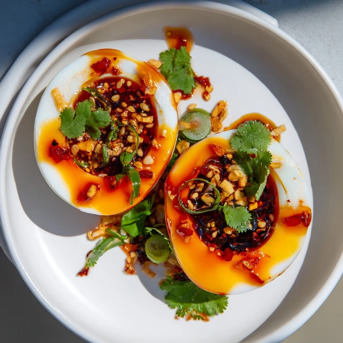Chili Oil Eggs Delight