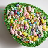 Colorful Egg-Shaped Candy Display