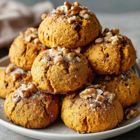 Close-up of soft 5-Minute Cinnamon Sweet Potato Cookies bursting with sweet cinnamon aroma.