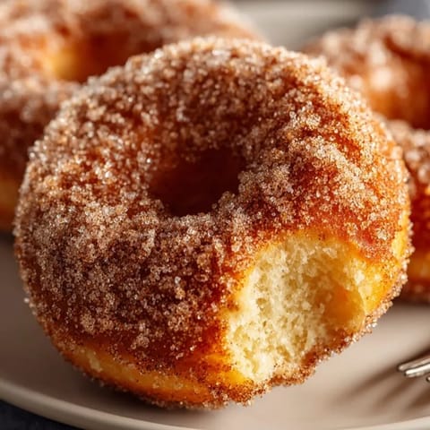 Homemade apple cider donuts recipe: baked rings of spiced autumnal comfort food delight.