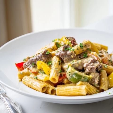 Philly Cheese Steak Pasta