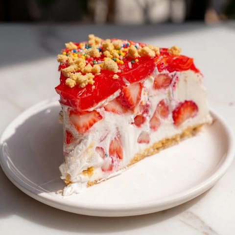Strawberry Shortcake Cheesecake Delight