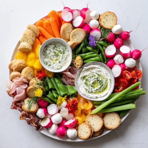 Spring Wreath Appetizer Platter