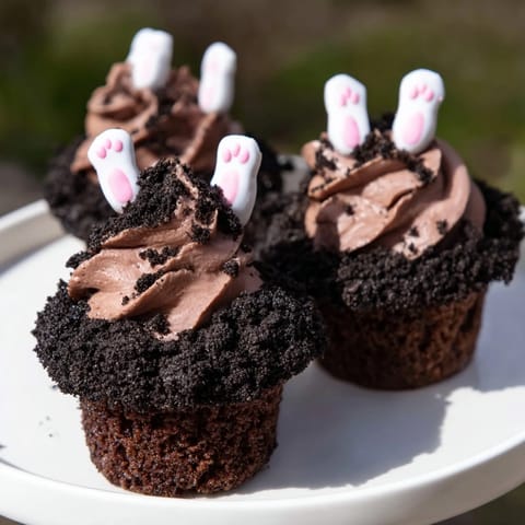 Bunny Burrow Chocolate Cupcakes