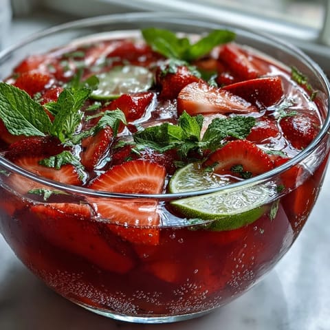 Strawberry Daiquiri Punch Bowl