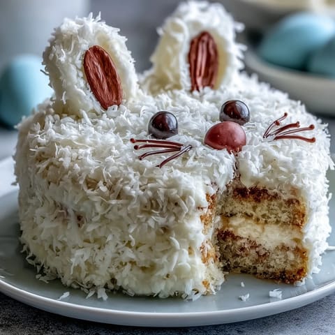 Easter Bunny Cake Coconut Frosting