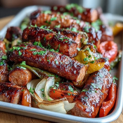 Sheet Pan Sausage Peppers