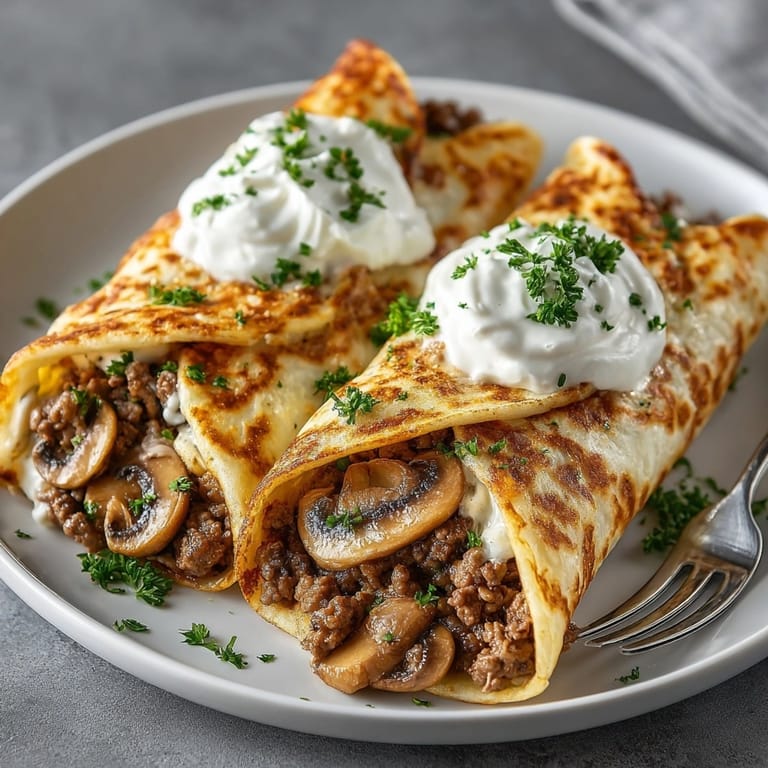 Delicious Budget Beef Stroganoff Comfort Wraps, ready to eat and bursting with flavor, a family favorite.
