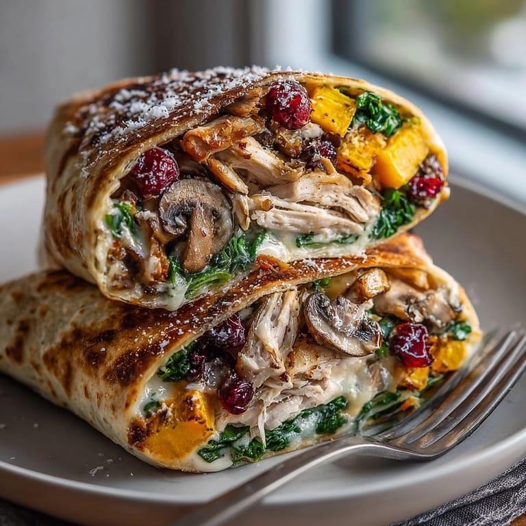 Golden-brown Thanksgiving Sage Butter Gnocchi Wraps, showcasing a delicious, savory filling, perfect for a holiday feast.