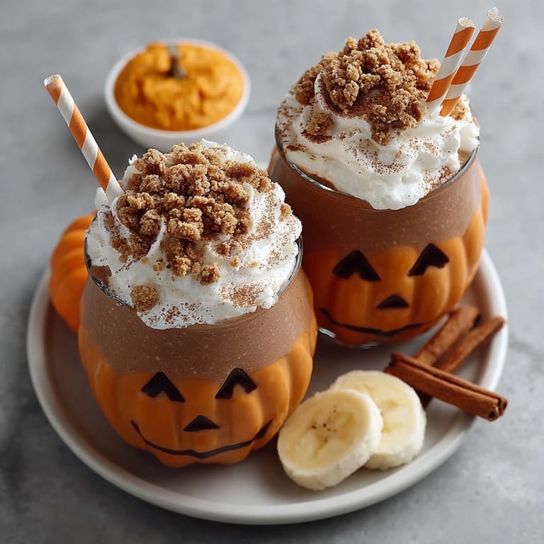 Homemade Pumpkin Pie Smoothie: Enjoy this sweet, spiced, autumnal treat using simple ingredients.