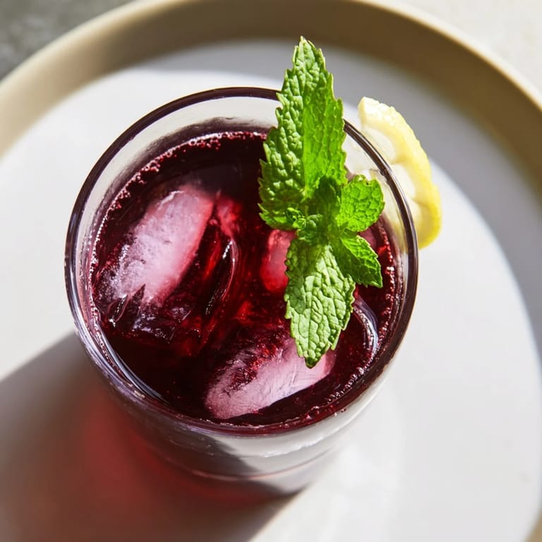 Enjoy a soothing, vegan Sleepy Girl Cherry Mocktail, a cool, tart, and delicious drink to unwind.