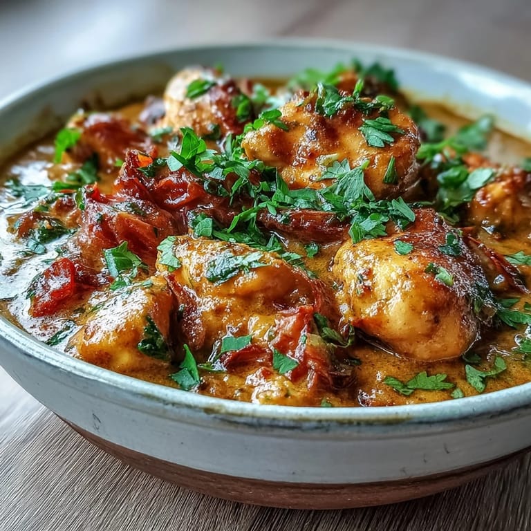 Spooning Easy Chicken Curry over fluffy basmati rice for a family weeknight dinner.