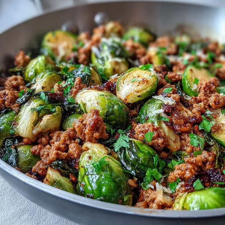 Tender Brussels sprouts, savory turkey, and bright lemon served with a side of fluffy rice or quinoa.