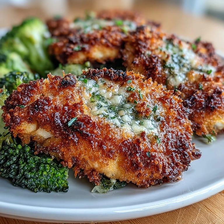 One-pan Crispy Parmesan Broccoli & Chicken Trays with crunchy topping, tender chicken, and perfectly roasted broccoli florets.  