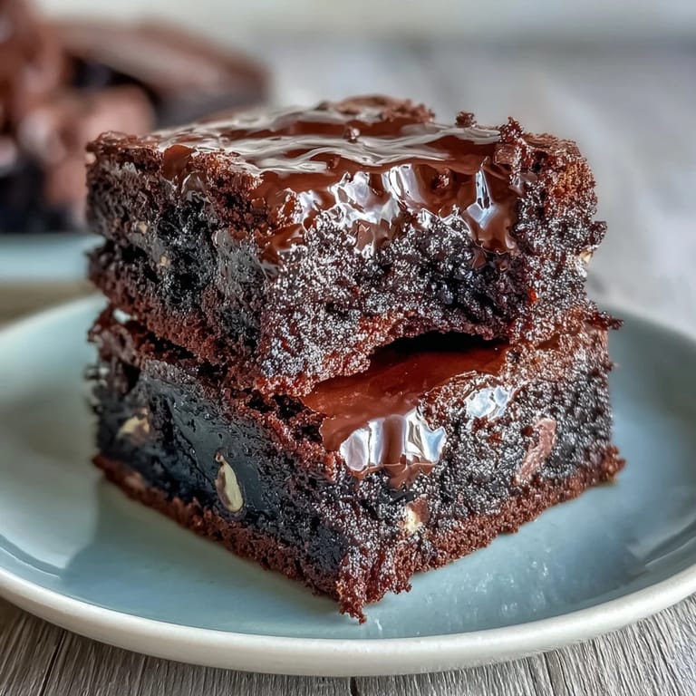 Decadent sourdough brownies infused with espresso and three kinds of chocolate, served warm with a gooey center and crisp top.  