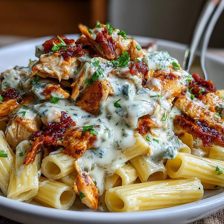 Comforting Mississippi Chicken Pasta, slow-cooked to perfection with ranch seasoning and a creamy, buttery finish.