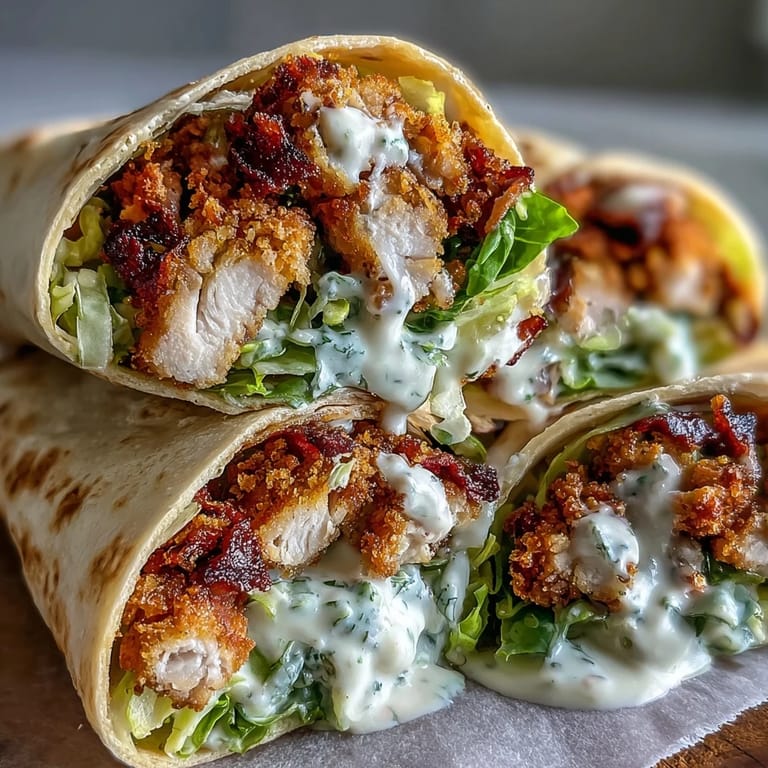 Freshly assembled chicken Caesar wraps perfect for a quick dinner.