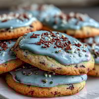 Spring Cookies: Robins Egg Speckled Sugar Cookies with delicate blue icing and chocolate speckles, perfect for festive spring gatherings.